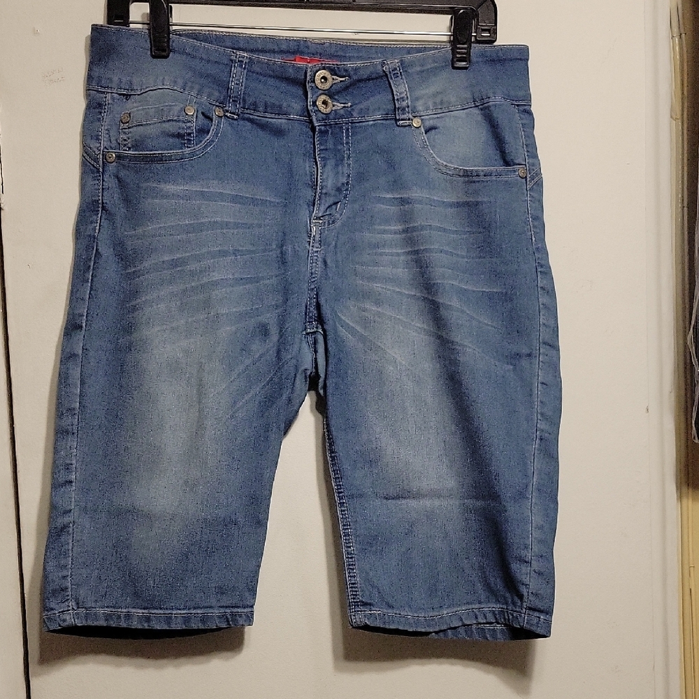 GOGO STAR Classic Blue Denim Jean Shorts for Women Size 11